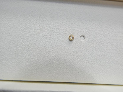 14k Real Solid Yellow Gold Small Tiny Nose Rings