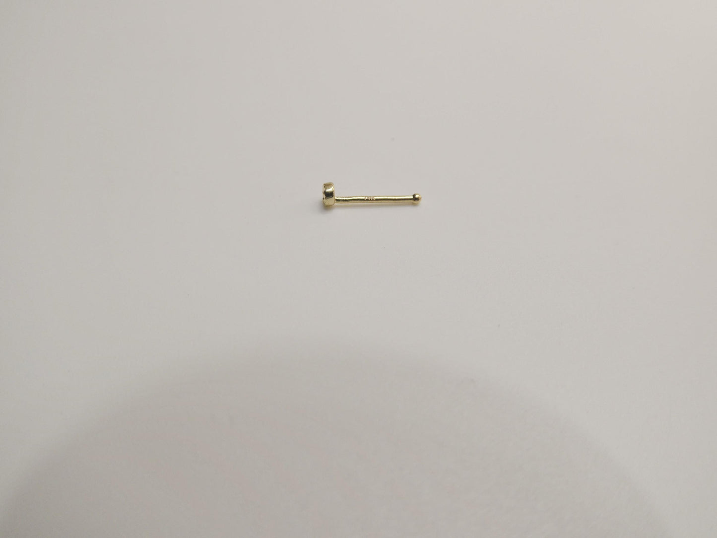 14k Real Solid Yellow Gold Small Tiny Nose Rings
