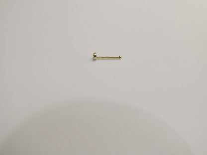 14k Real Solid Yellow Gold Small Tiny Nose Rings
